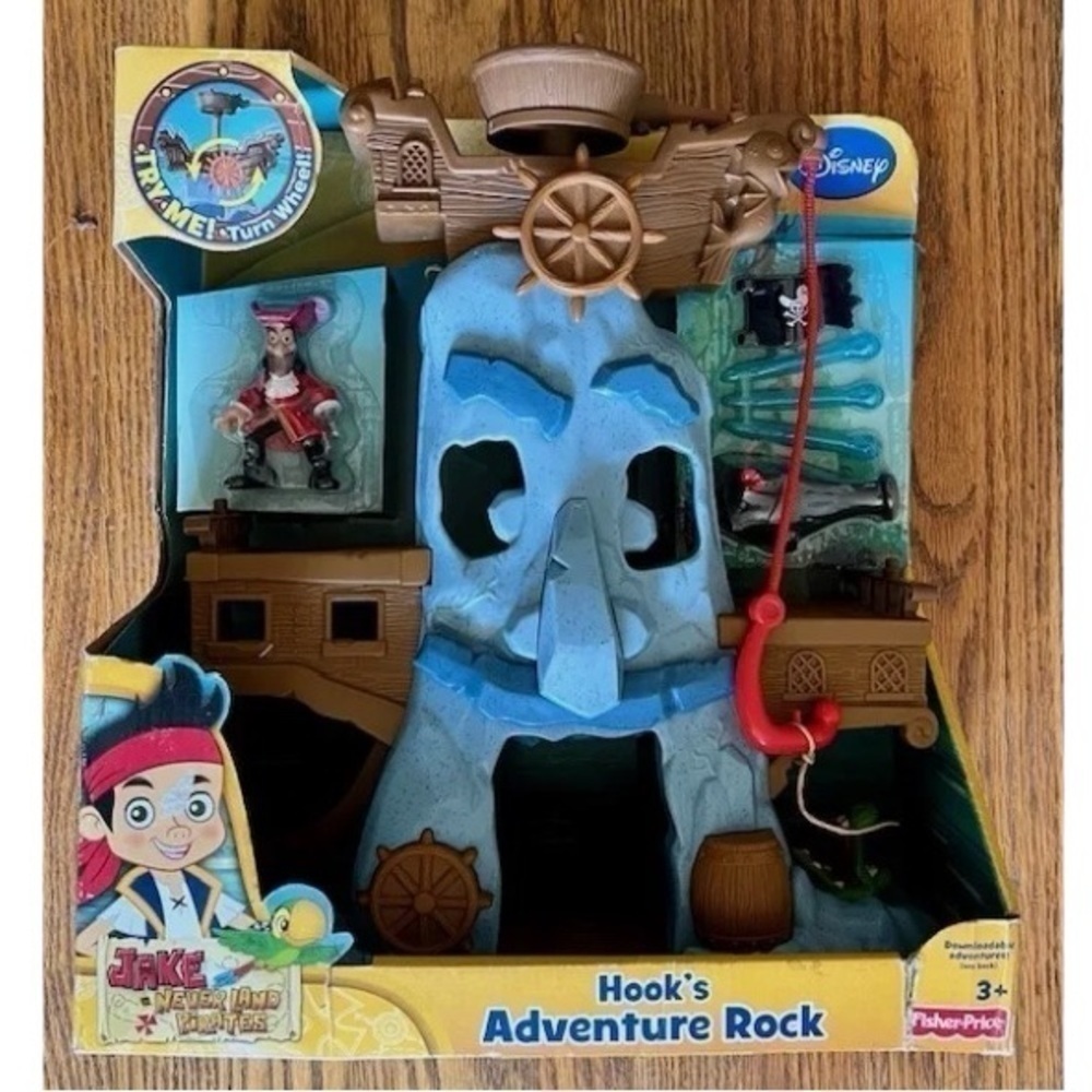 Disney Jake Never Land Pirates Hooks Adventure Rock Play Set 2012 NEW